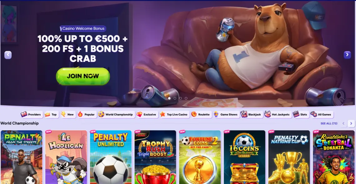 Spinbara casino lobby
